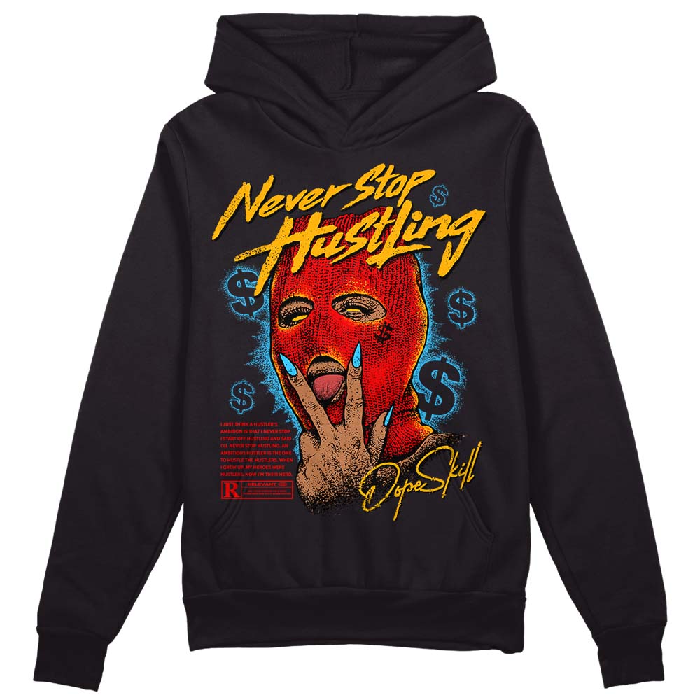 Red Collection superstreetwear Hoodie Sweatshirt Never Stop Hustling Graphic