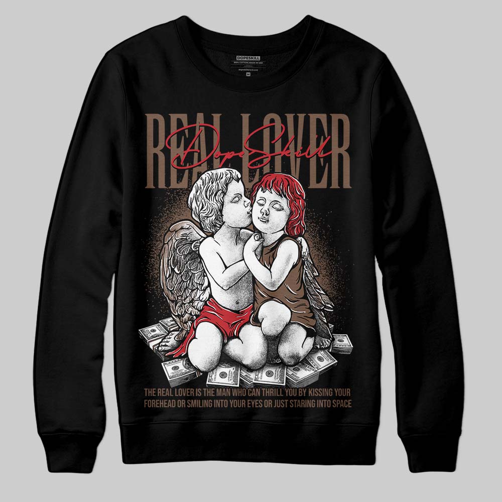 Olive 9s superstreetwear Sweatshirt Real Lover Graphic