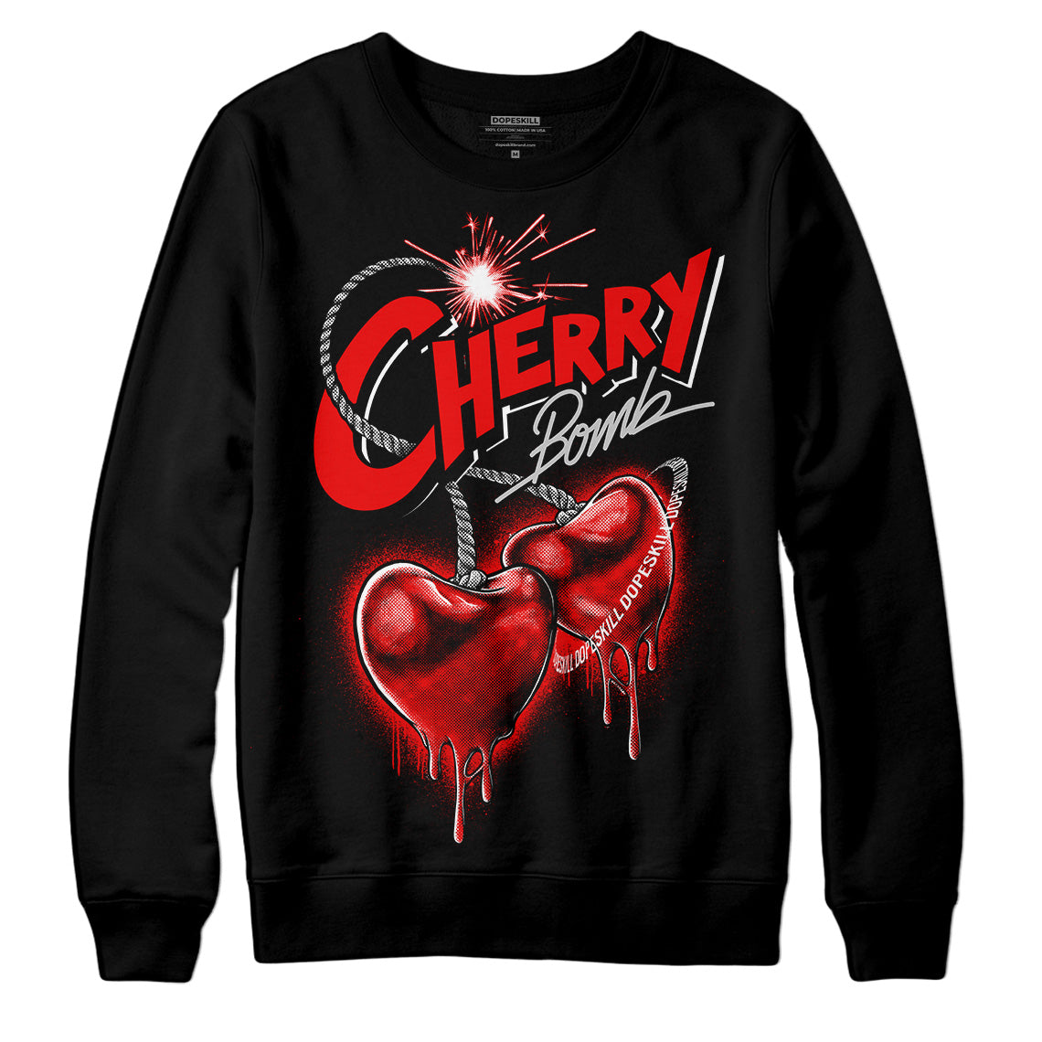 Cherry 12s superstreetwear Sweatshirt Cherry Bomb Graphic