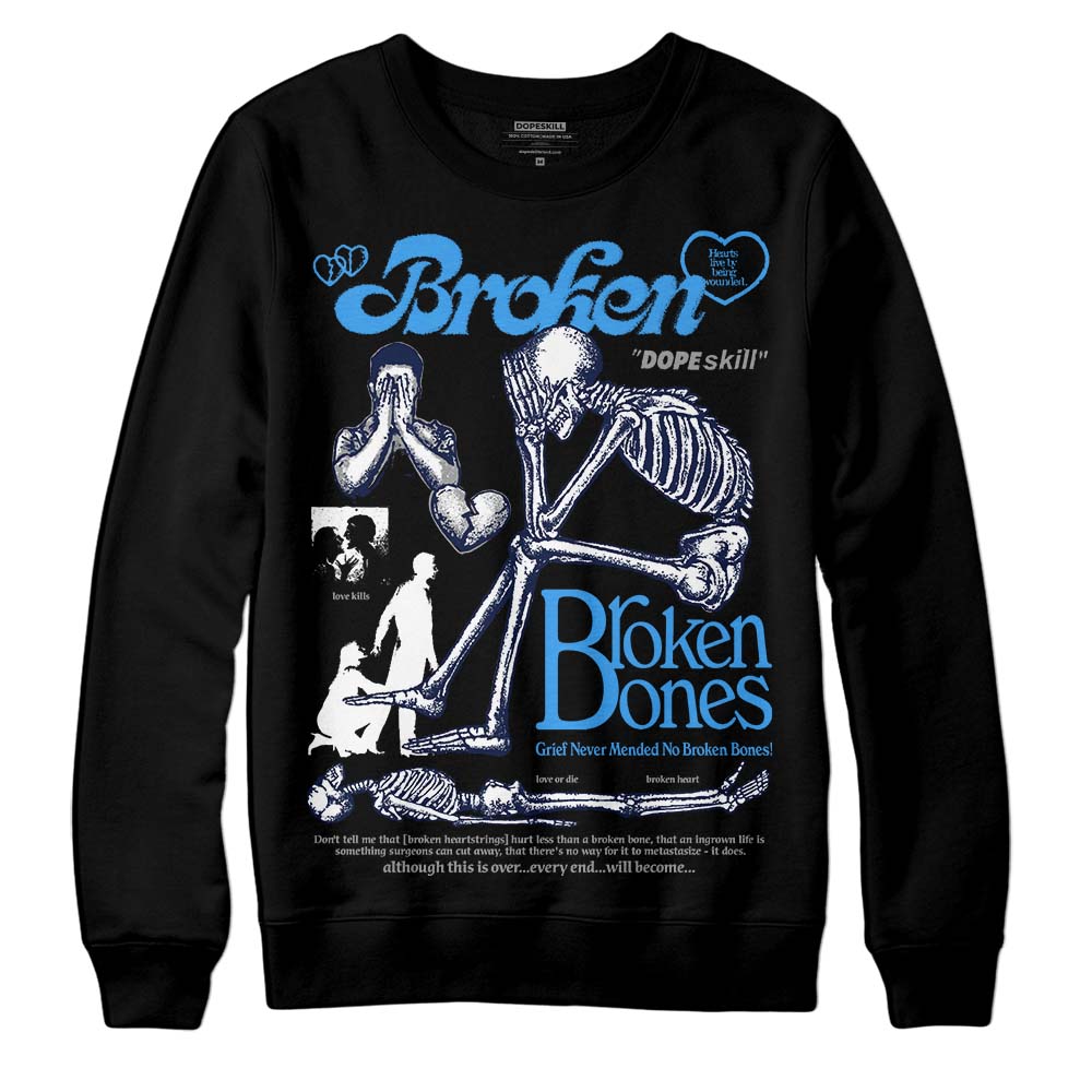 AJ Spizike White Obsidian superstreetwear Sweatshirt Broken Bones Graphic