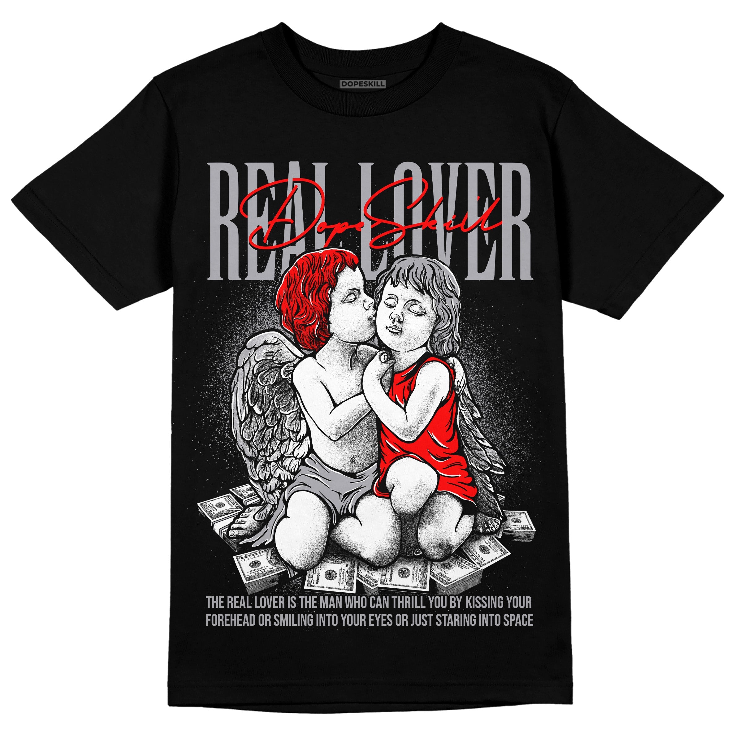 Fire Red 9s superstreetwear T-Shirt Real Lover Graphic