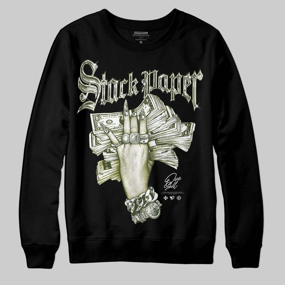 Olive Collection superstreetwear Sweatshirt Stack Paper Graphic