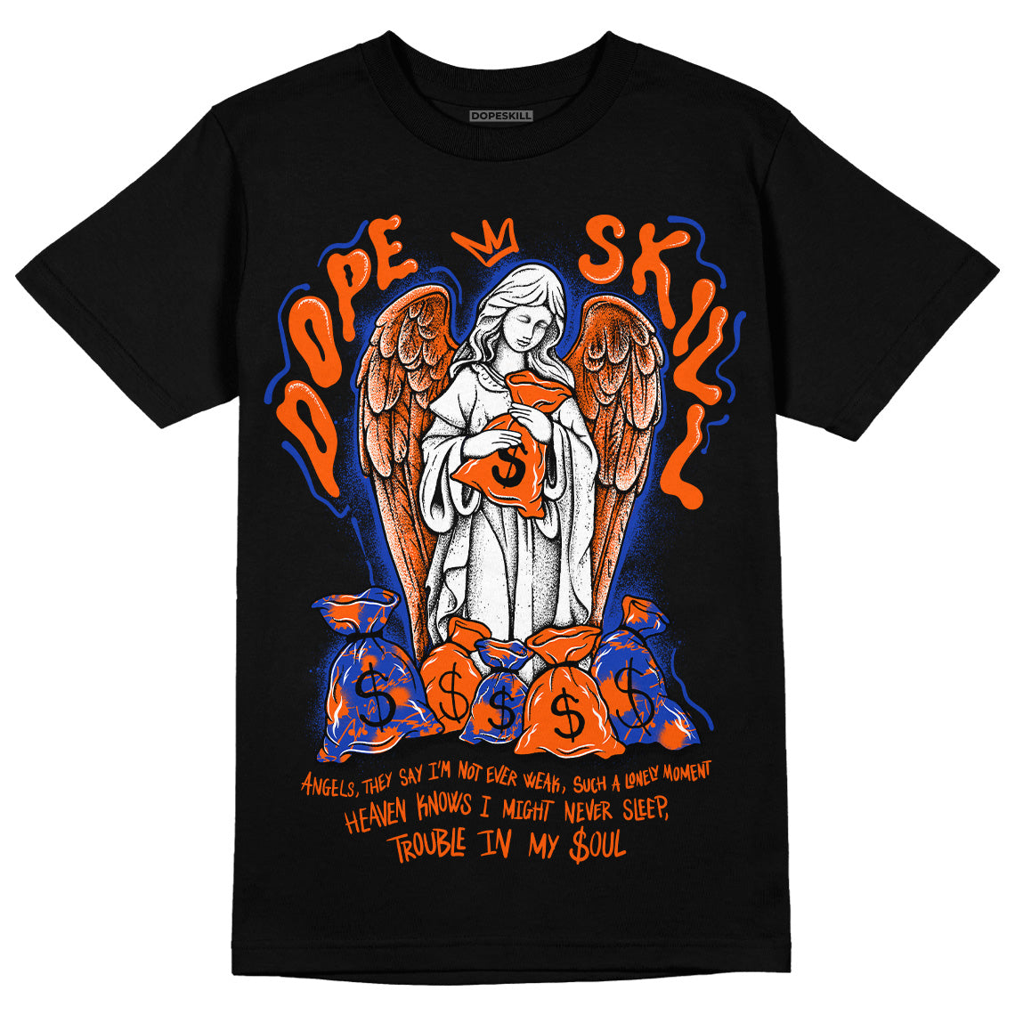 Dunk Low Futura Orange Blaze superstreetwear T-Shirt Angels Graphic