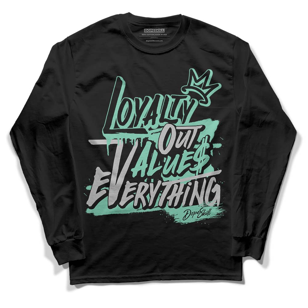 Green Glow 3s superstreetwear Long Sleeve T-Shirt LOVE Graphic