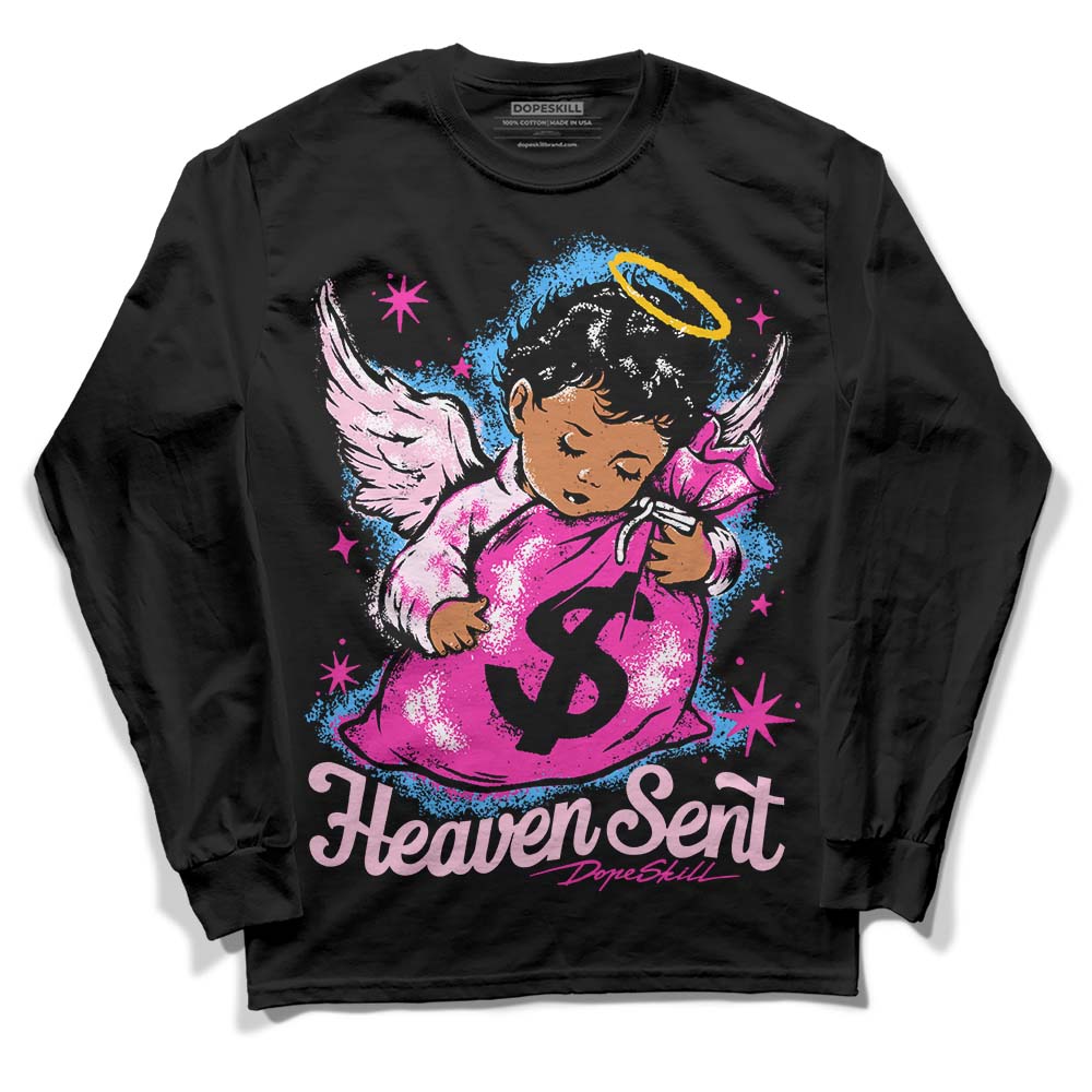 Pink Collection superstreetwear Long Sleeve T-Shirt Heaven Sent Graphic