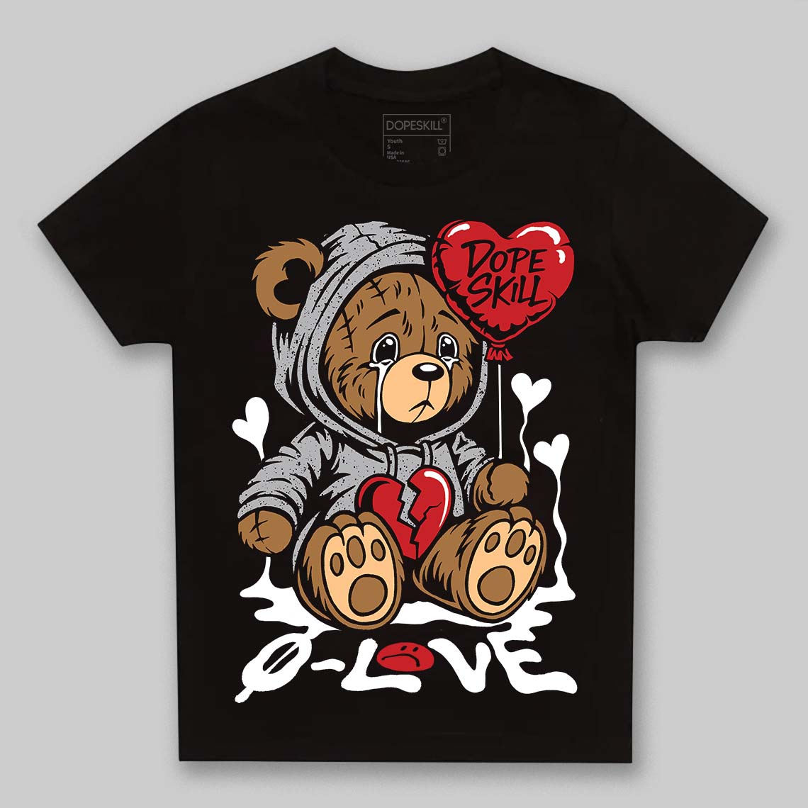 White Cement 4s superstreetwear Toddler Kids T-shirt Broken Bear Graphic