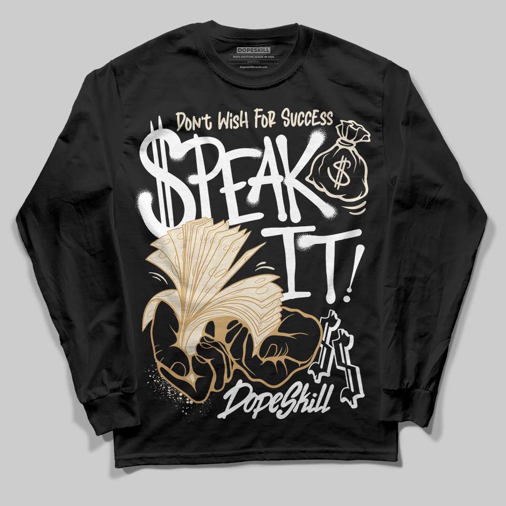 Reverse Metallic 5s superstreetwear Long Sleeve T-Shirt Speak It Graphic