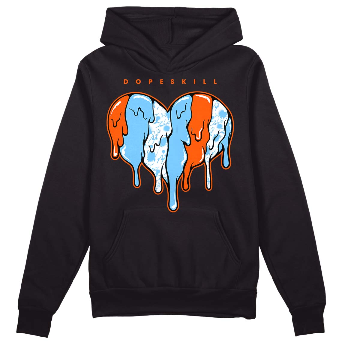 Dunk Low Futura University Blue superstreetwear Hoodie Sweatshirt Slime Drip Heart Graphic