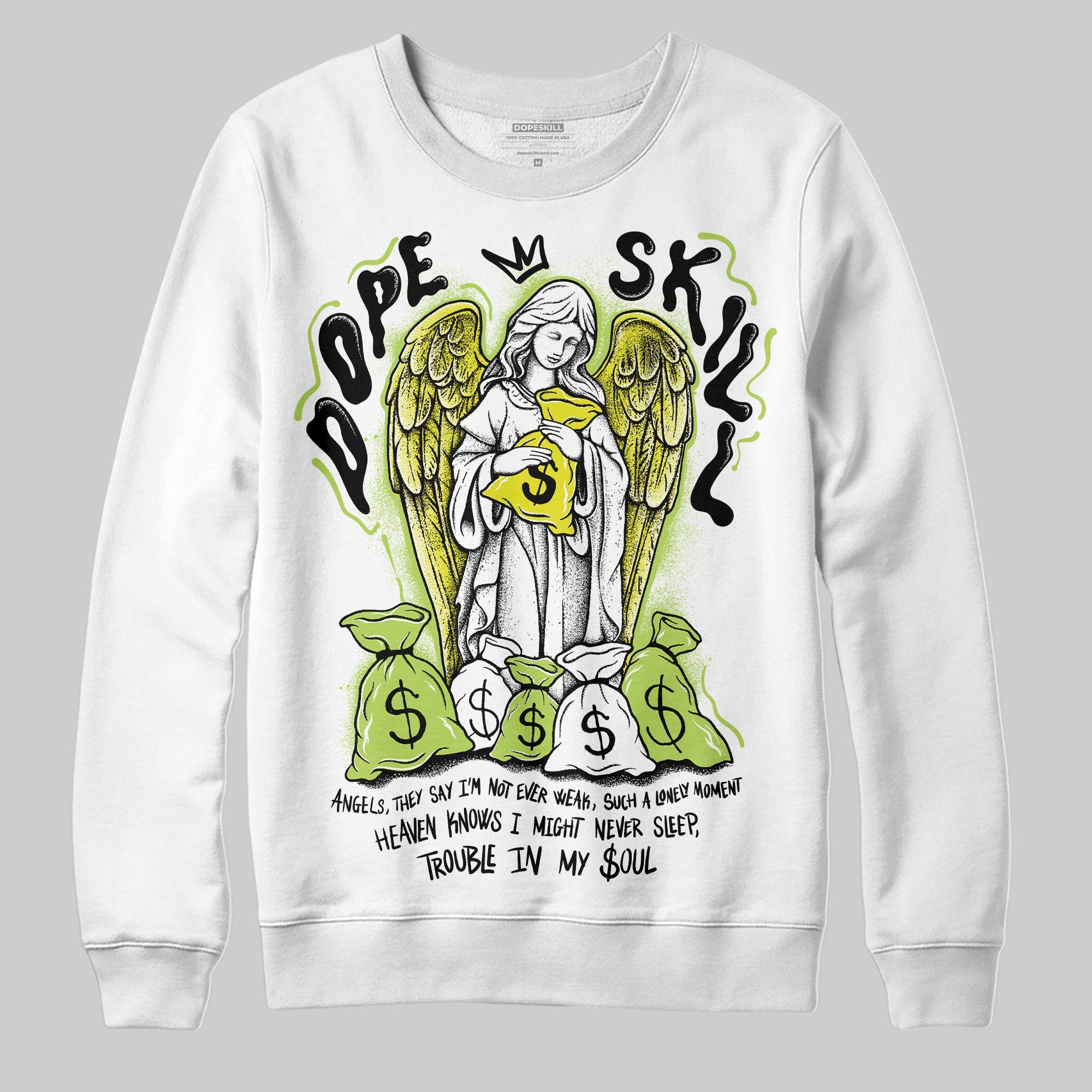 Bright Cactus 13s superstreetwear Sweatshirt Angels Graphic