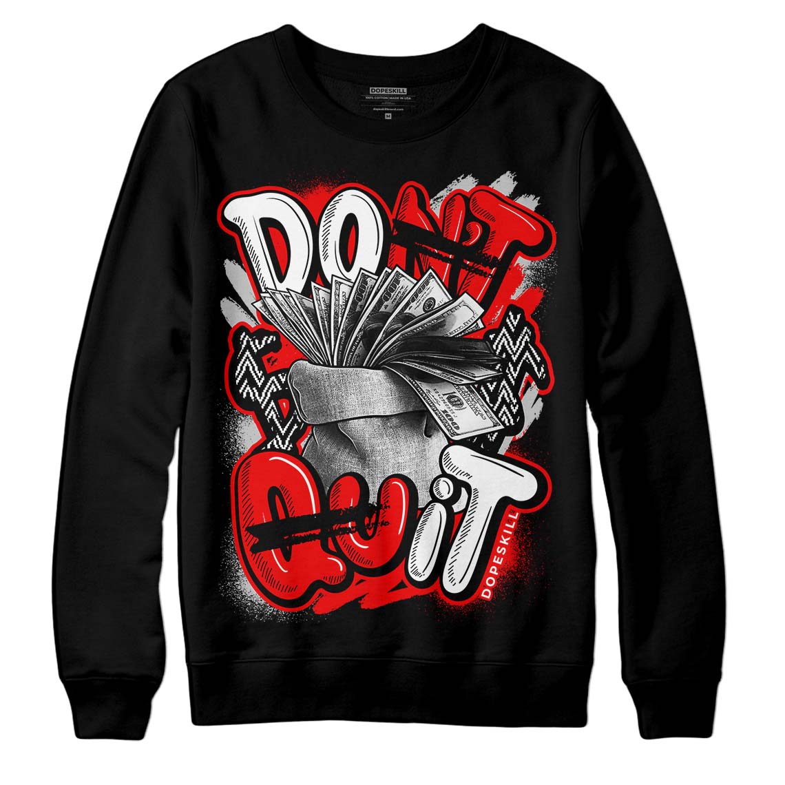 Cherry 12s superstreetwear Sweatshirt Don't Quit Graphic