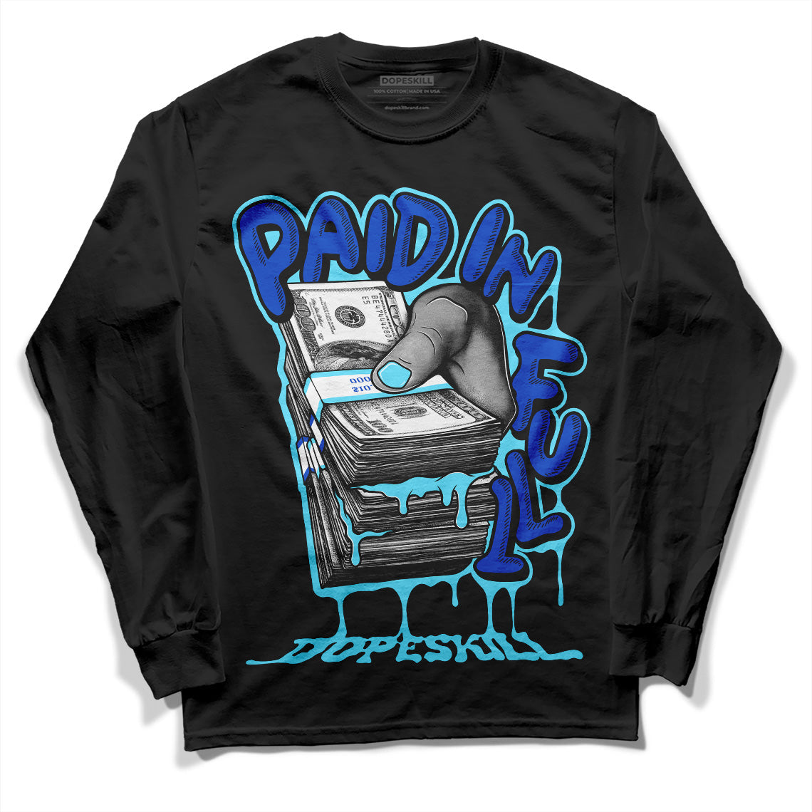 SB Dunk Argon superstreetwear Long Sleeve T-Shirt Paid In Full Graphic