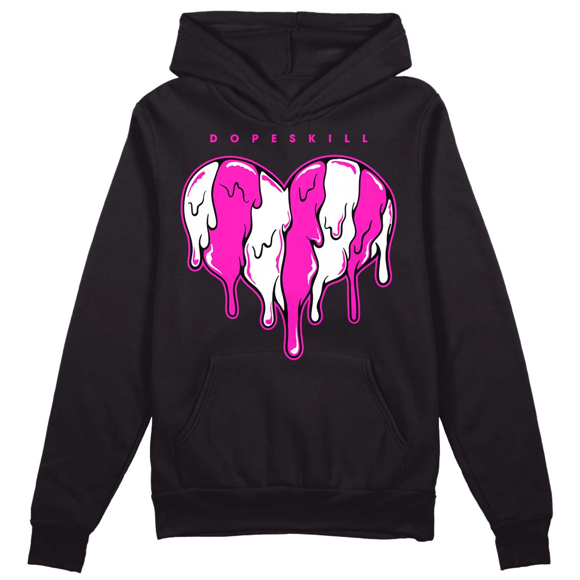 Dunk Low Active Fuchsia superstreetwear Hoodie Sweatshirt Slime Drip Heart Graphic