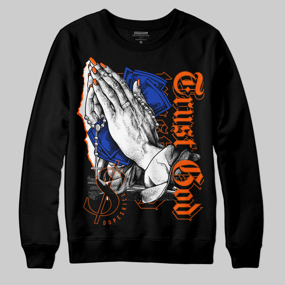 Dunk Low Futura Orange Blaze superstreetwear Sweatshirt Trust God Graphic