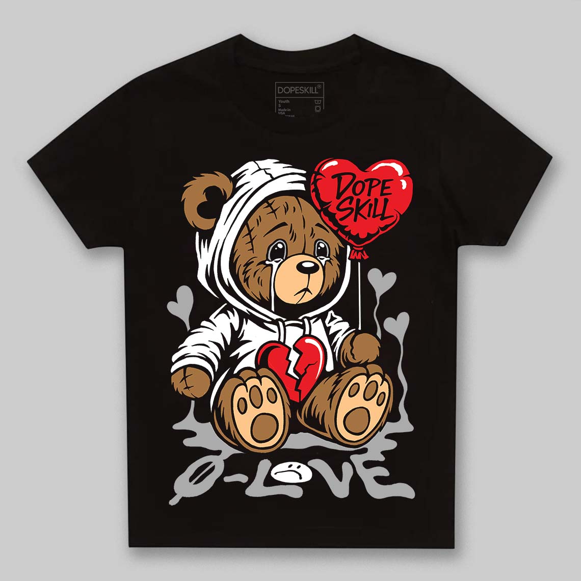 White Thunder 4s superstreetwear Toddler Kids T-shirt Broken Bear Graphic