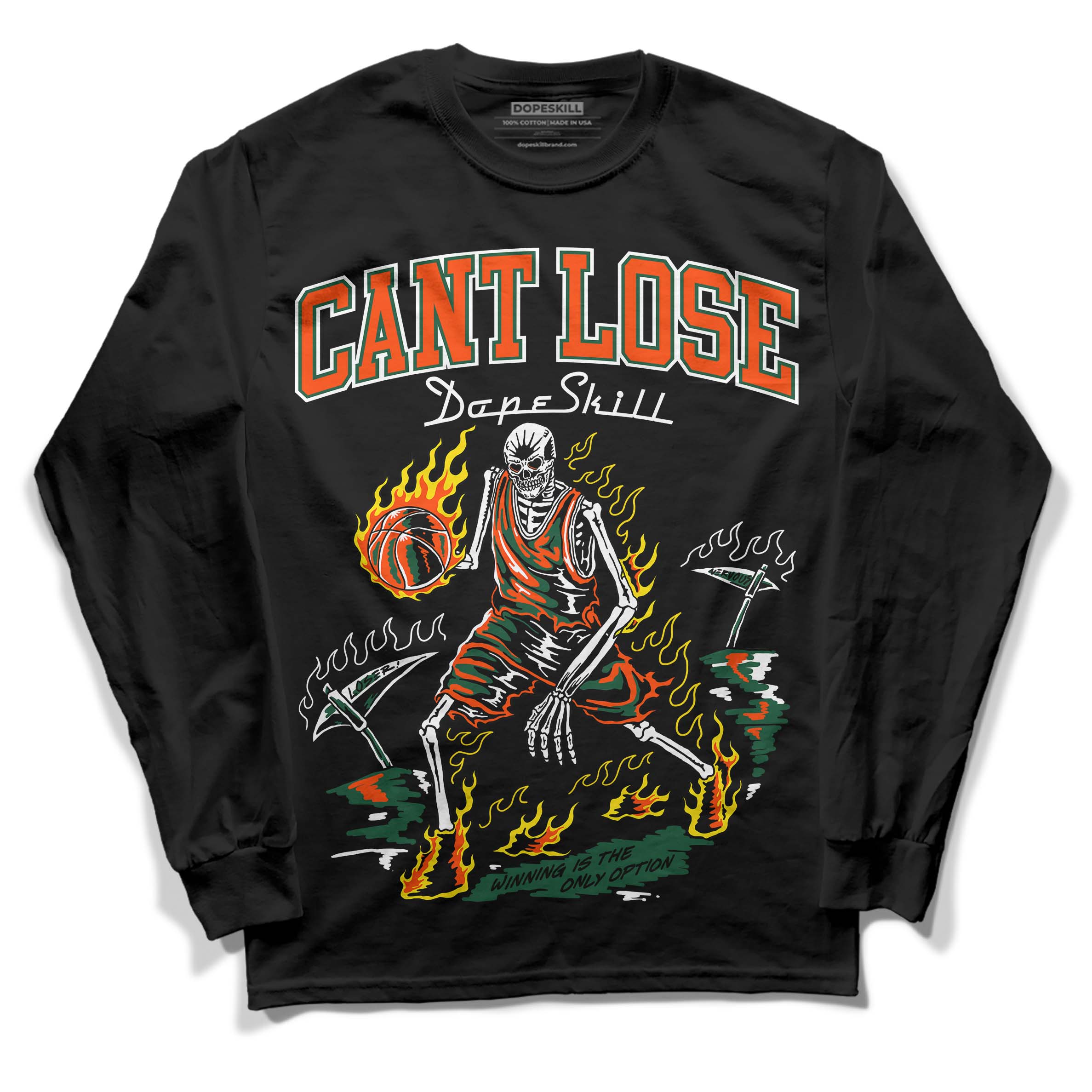 Dunk Low Team Dark Green Orange superstreetwear Long Sleeve T-Shirt Cant Lose Graphic