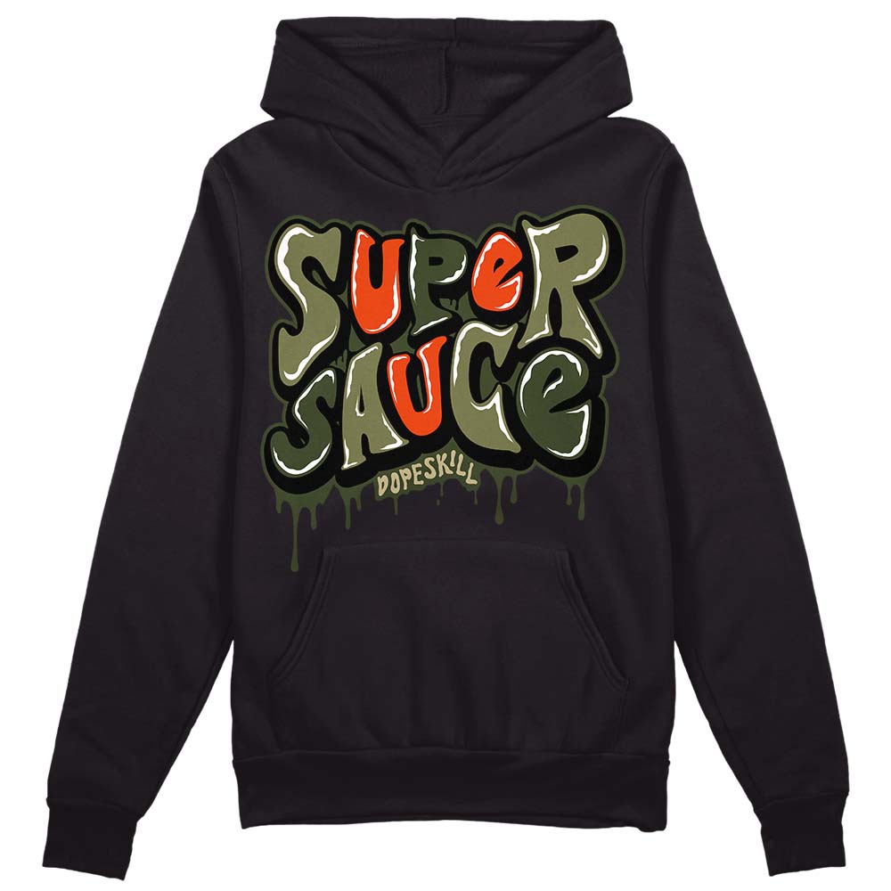 Olive Collection superstreetwear Hoodie Sweatshirt Super Sauce Graphic