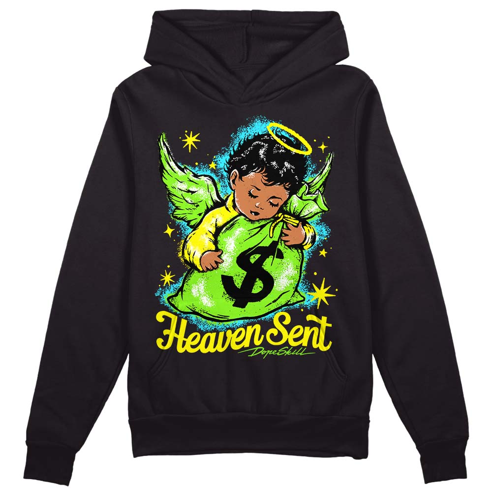 Neon Green Collection superstreetwear Hoodie Sweatshirt Heaven Sent Graphic