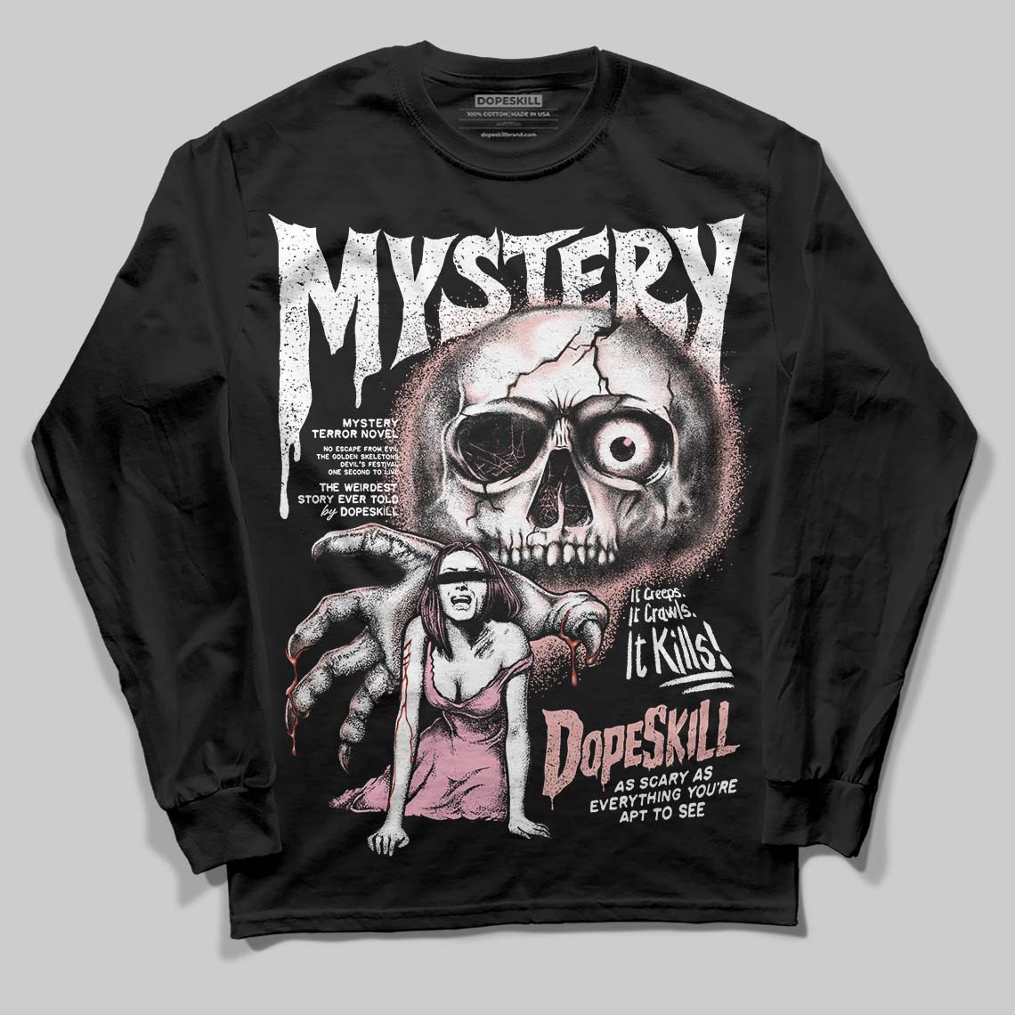 Rust Pink 1s 2025 superstreetwear Long Sleeve T-Shirt Mystery Ghostly Grasp Graphic