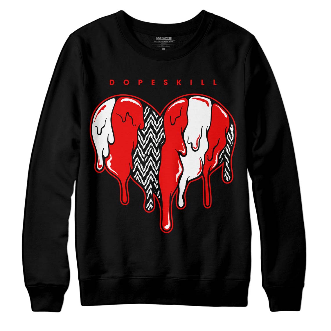 Cherry 12s superstreetwear Sweatshirt Slime Drip Heart Graphic
