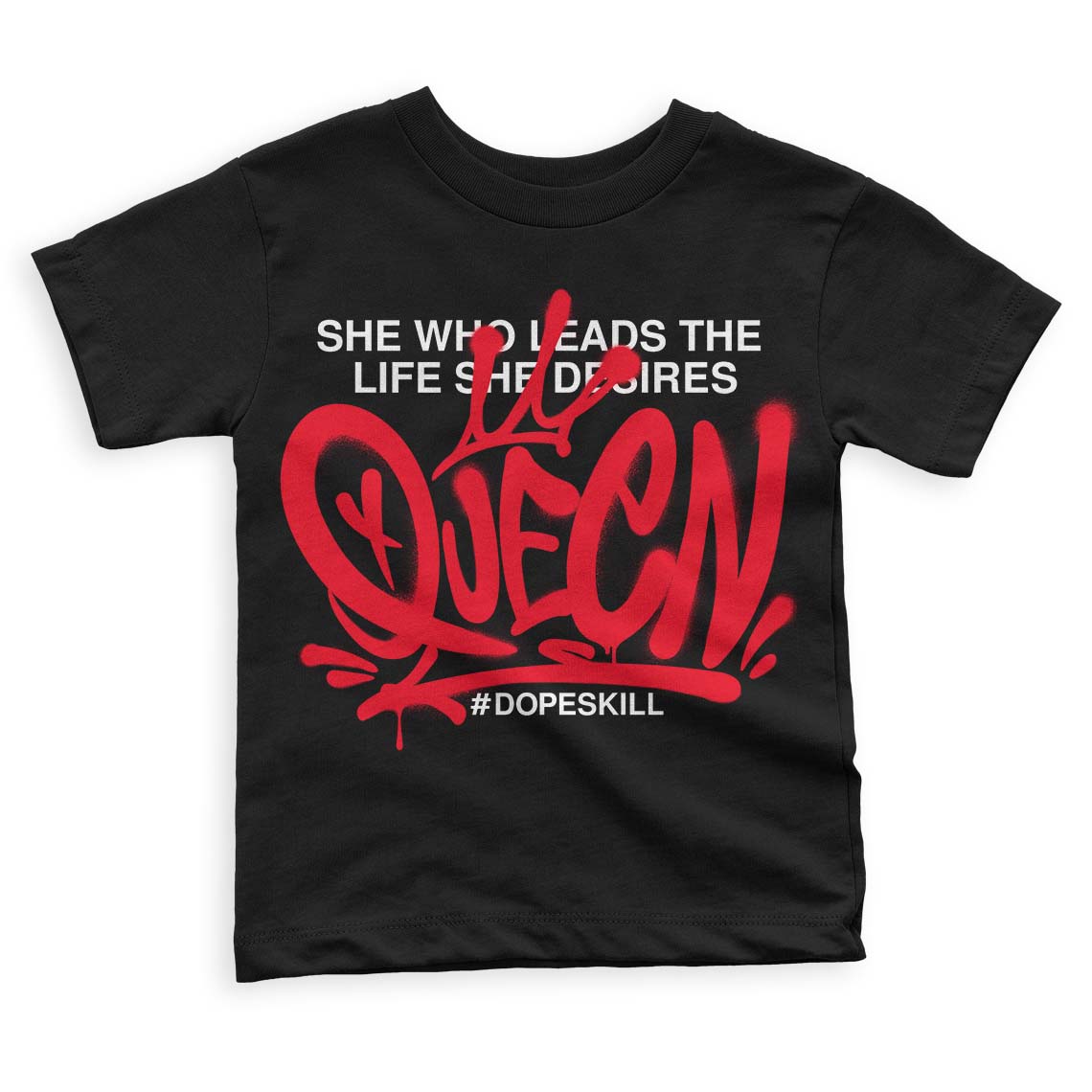 Red Thunder 4s superstreetwear Toddler Kids T-shirt Queen Graphic