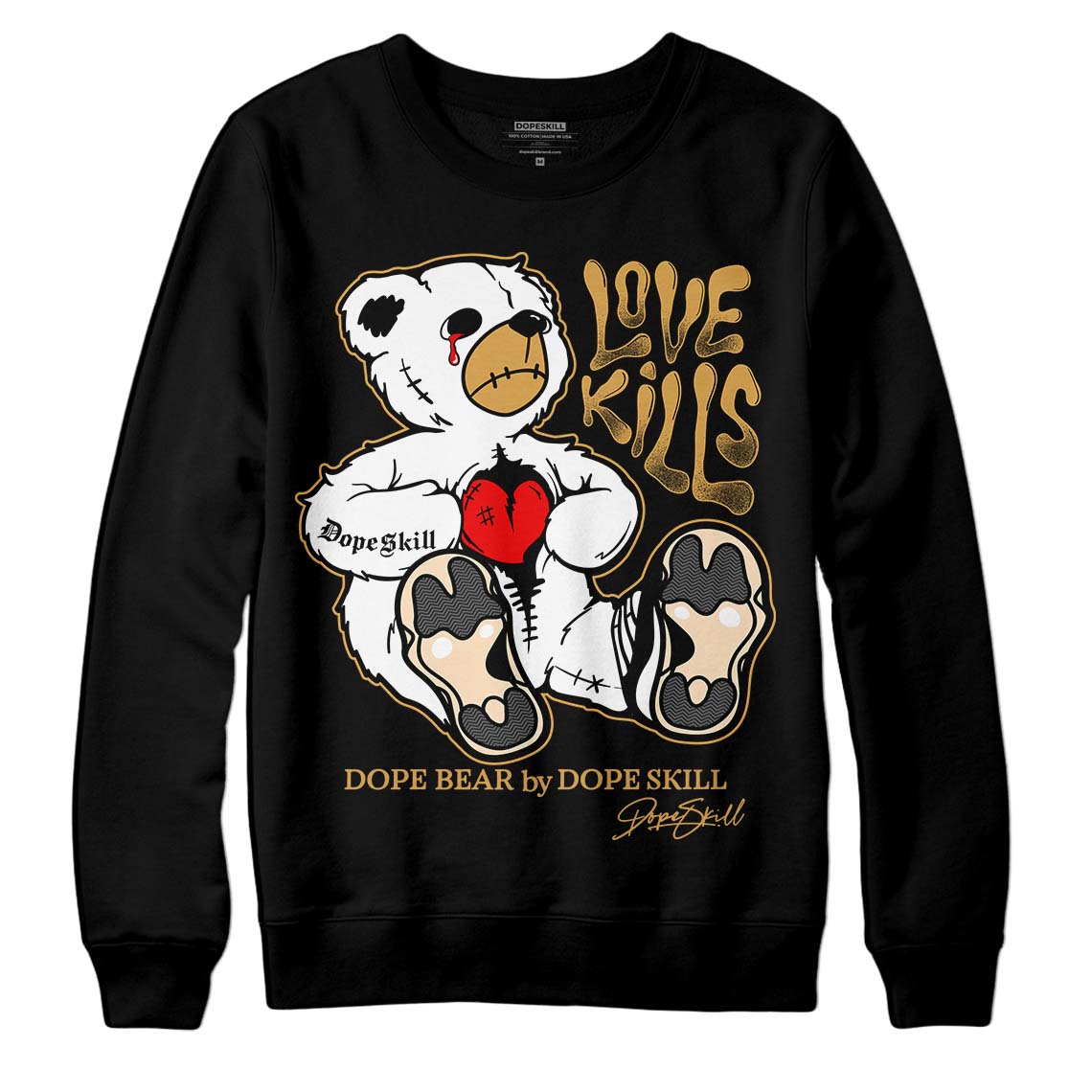 Gratitude 11s superstreetwear Sweatshirt Love Kills Graphic