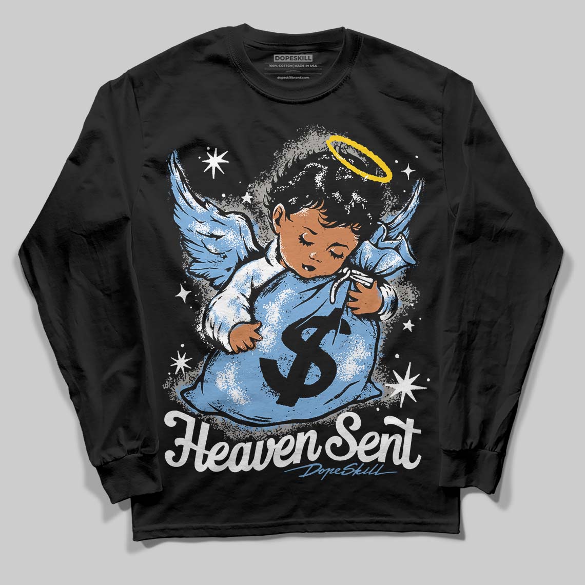 Melo 12s superstreetwear Long Sleeve T-Shirt Heaven Sent Graphic
