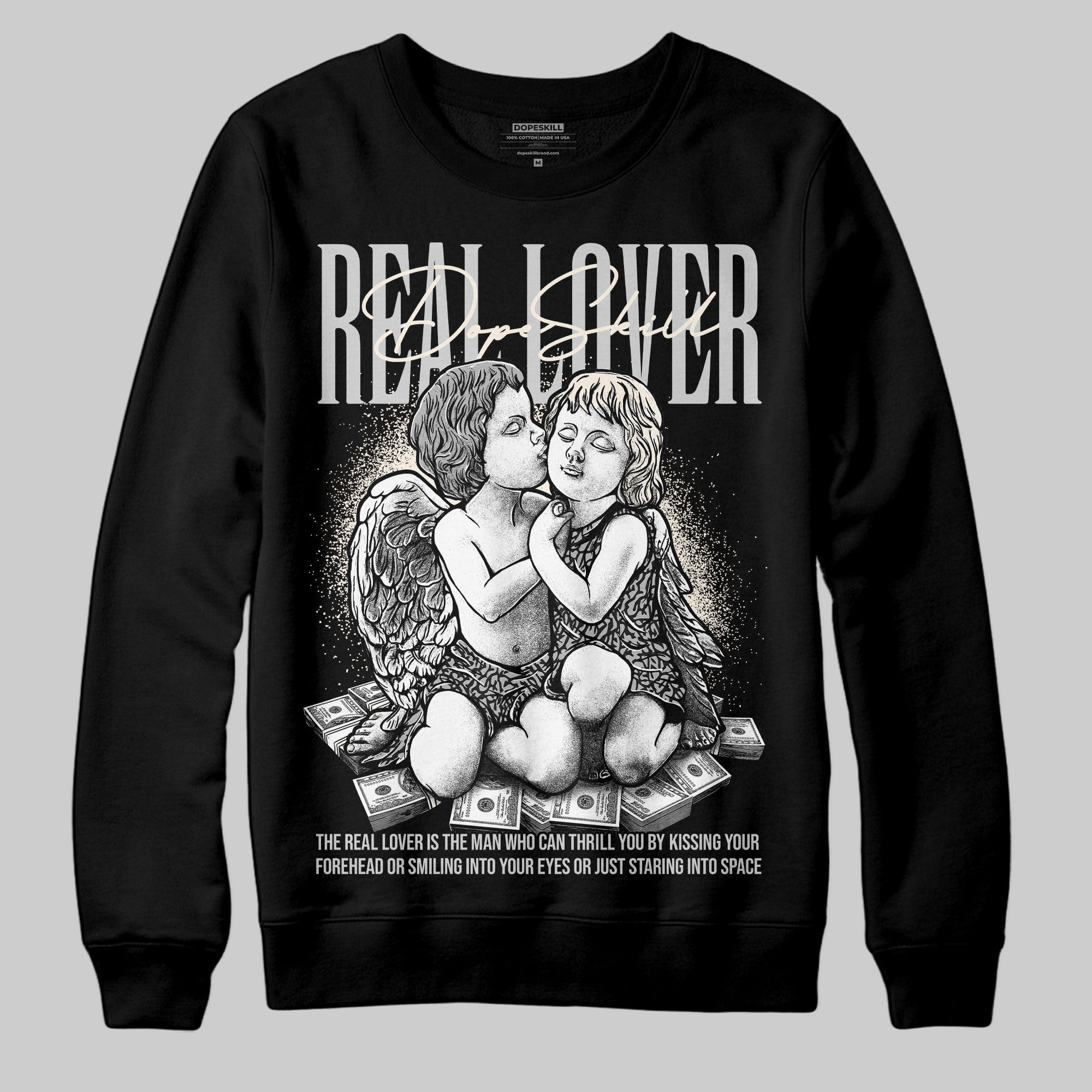 Off Noir 3s superstreetwear Sweatshirt Real Lover Graphic