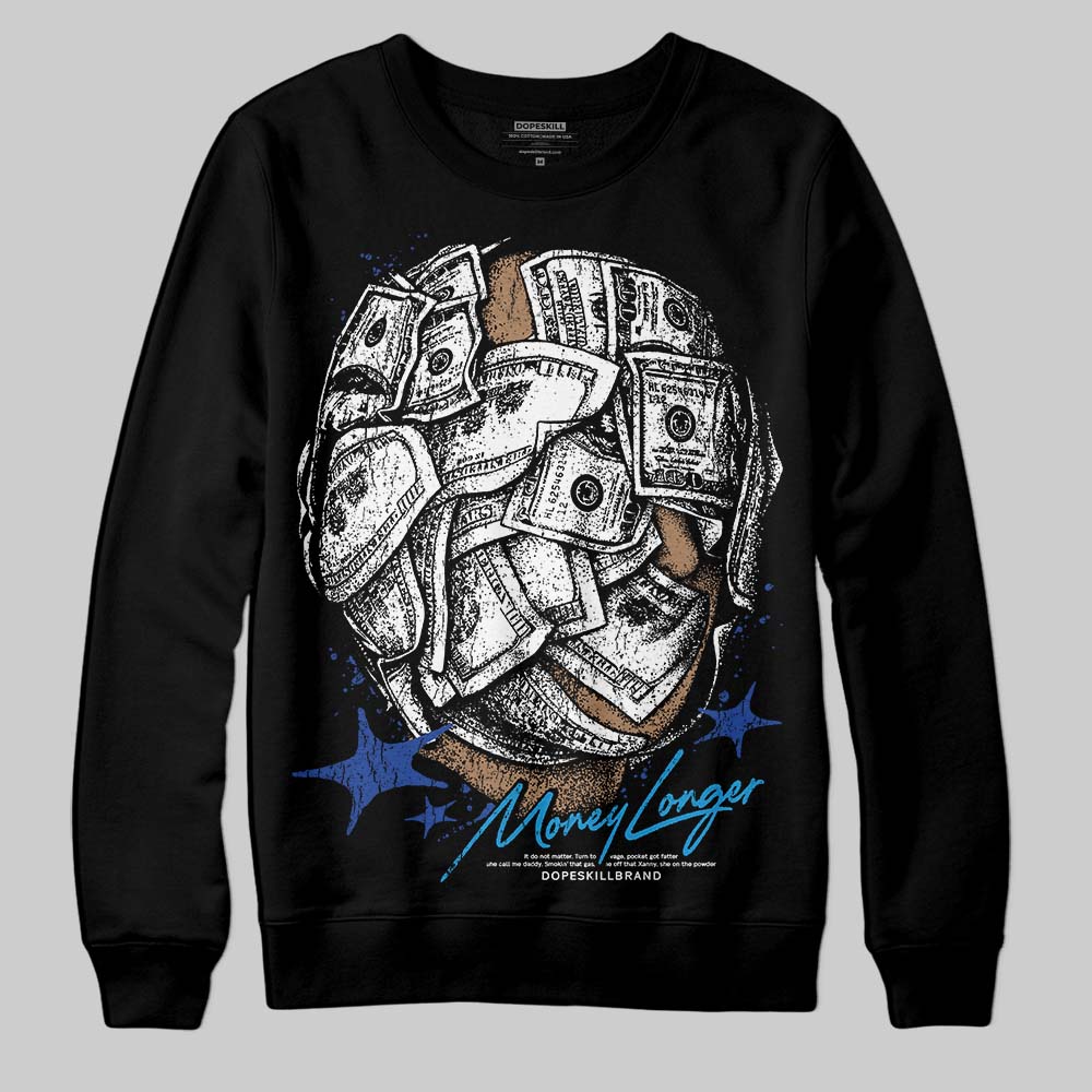 Royal Blue Collection superstreetwear Sweatshirt Money Longer Graphic