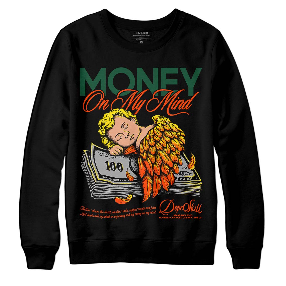 Dunk Low Team Dark Green Orange superstreetwear Sweatshirt MOMM Graphic