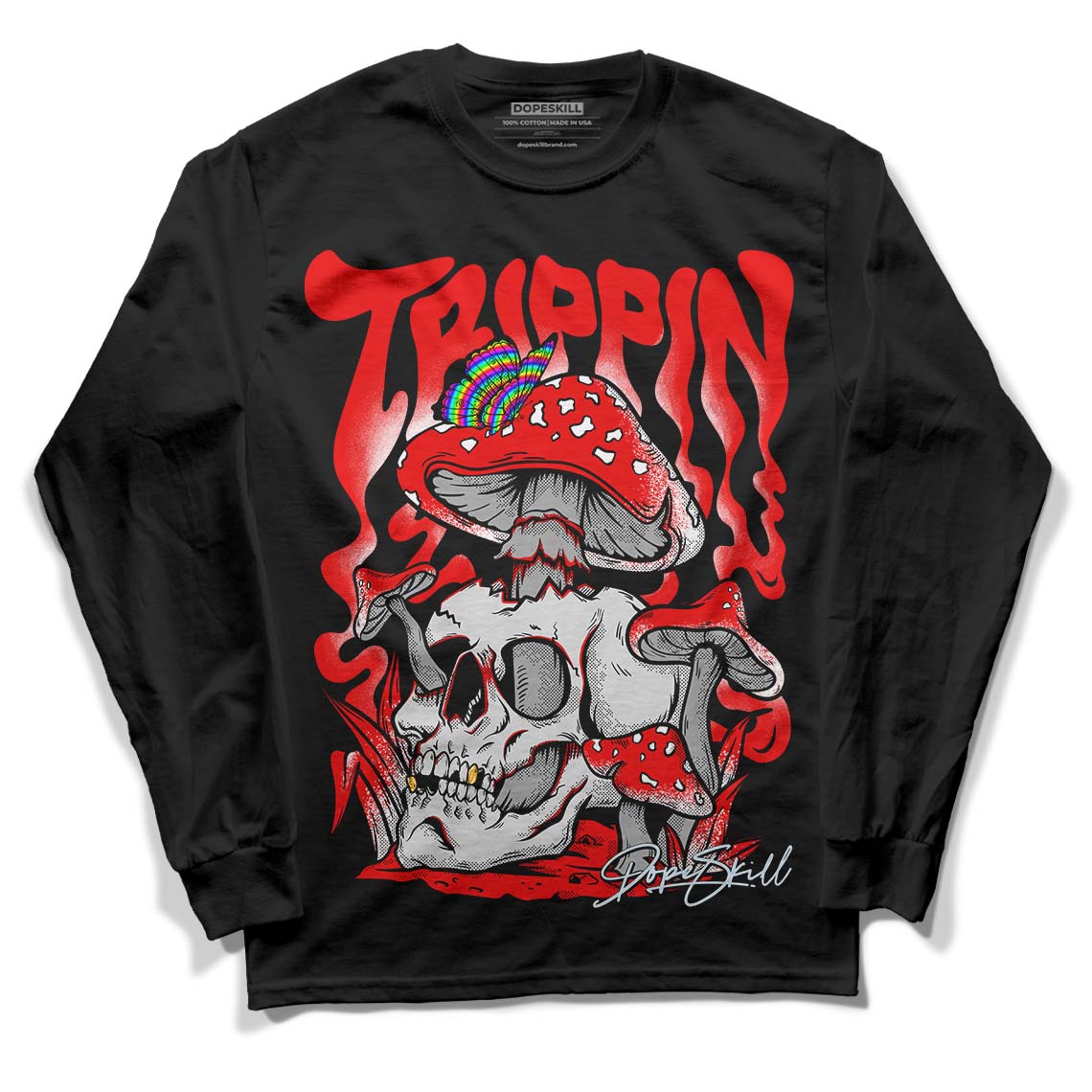 Cherry 11s superstreetwear Long Sleeve T-Shirt Trippin Graphic