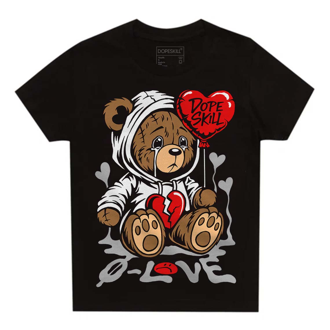Panda White Black Dunk superstreetwear Toddler Kids T-shirt Broken Bear Graphic