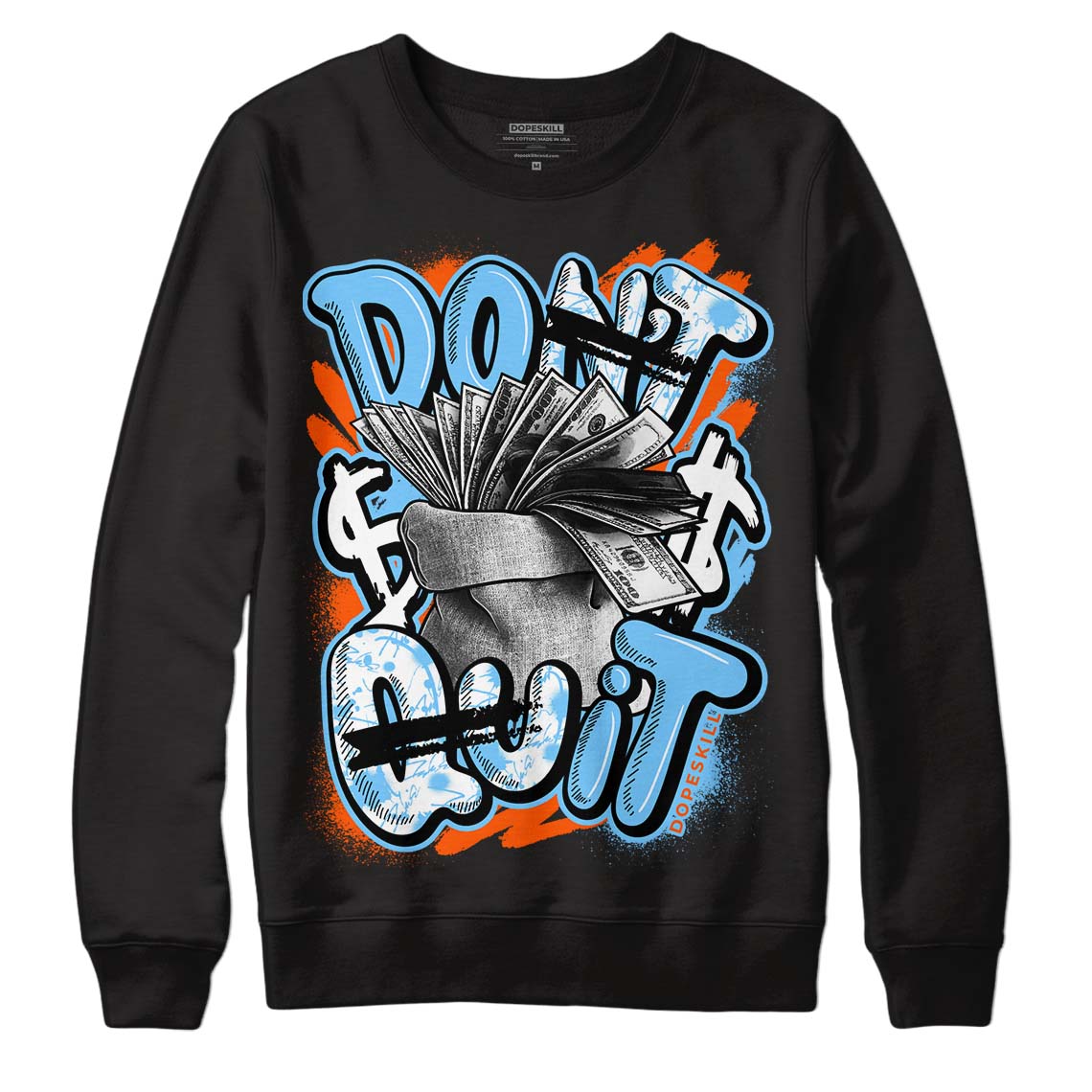 Dunk Low Futura University Blue superstreetwear Sweatshirt Don't Quit Graphic