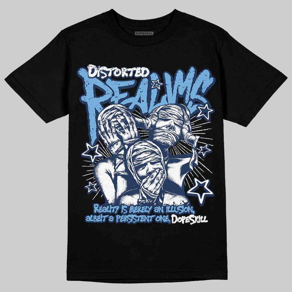 Summit White Navy 4s superstreetwear T-Shirt Distorted Realms Graphic
