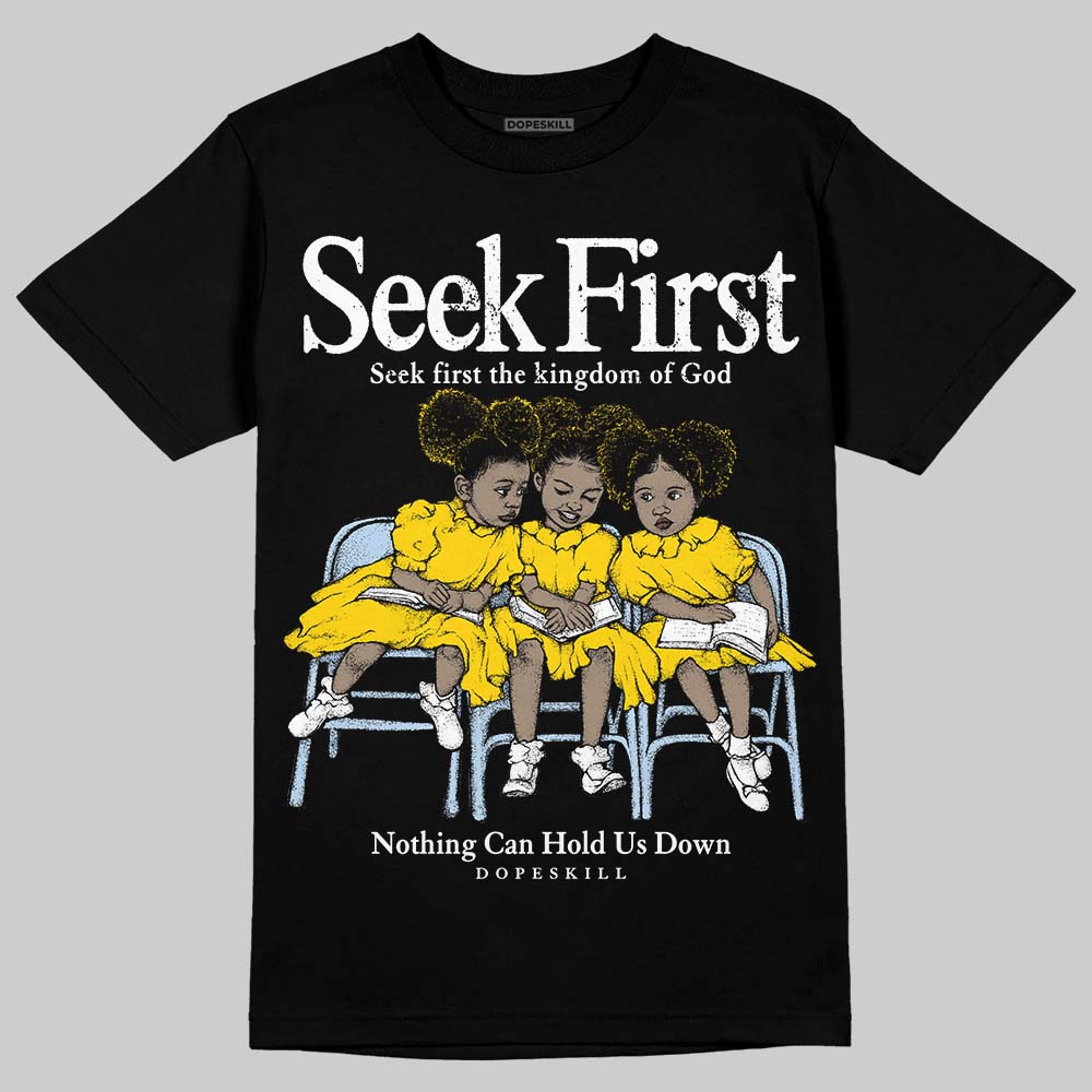 Yellow Ochre 6s superstreetwear T-Shirt New Seek First Graphic