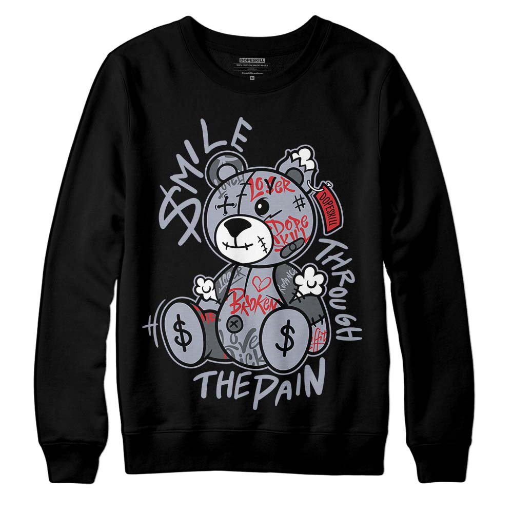 Bred Reimagined 4s superstreetwear Sweatshirt Smile Through The Pain Graphic