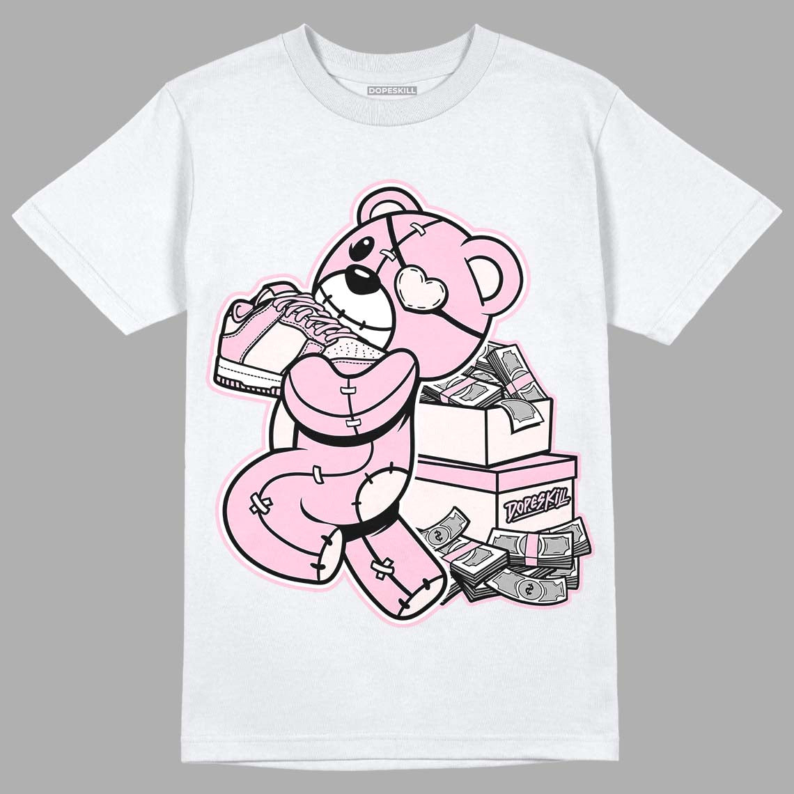 Dunk Low Pink Foam superstreetwear T-Shirt Bear Steals Sneaker Graphic