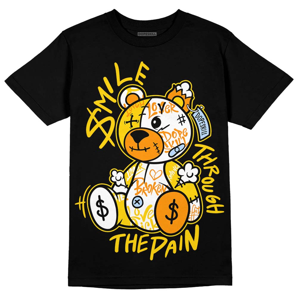 Yellow Ochre 6s superstreetwear T-Shirt Smile Through The Pain Graphic