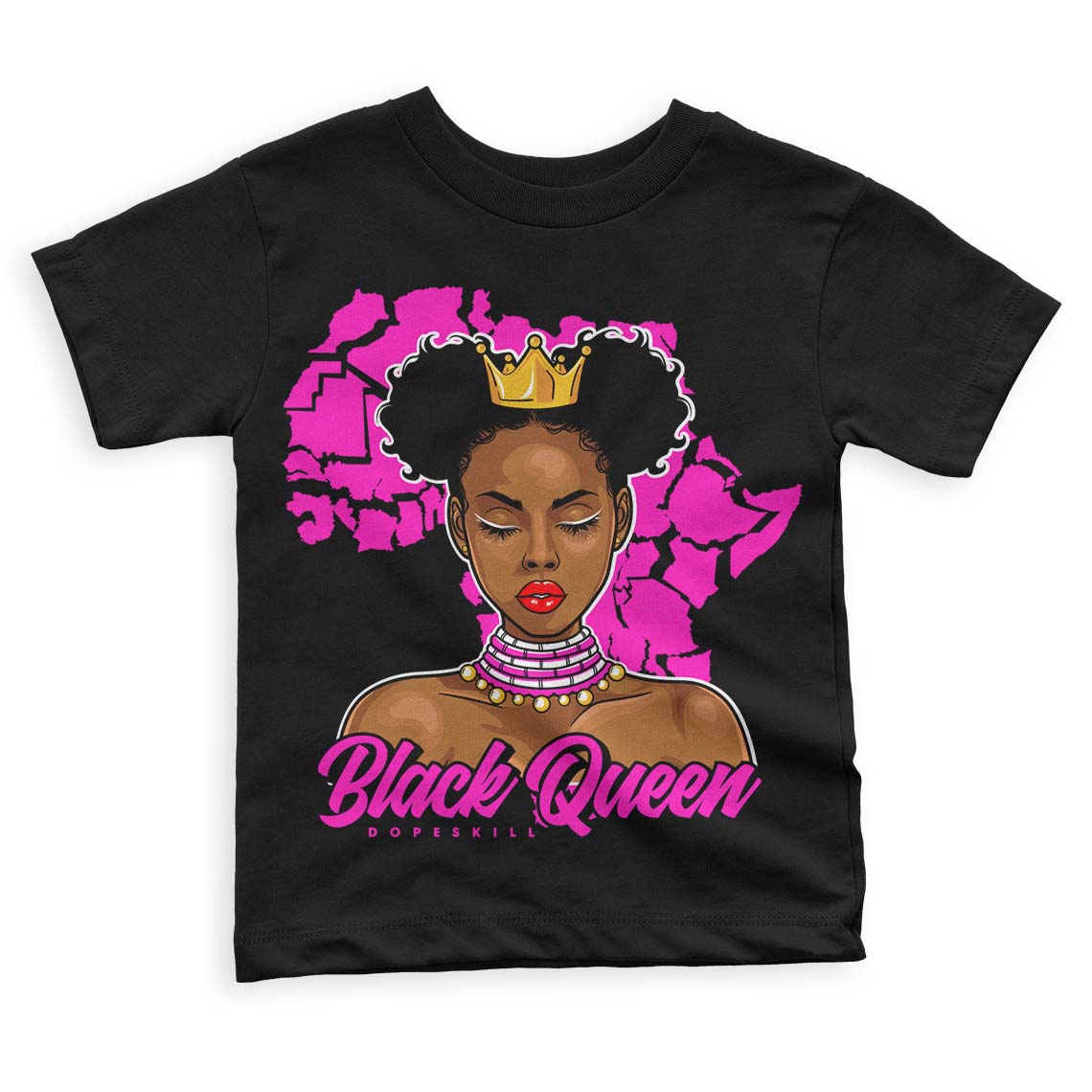 Dunk Low Active Fuchsia superstreetwear Toddler Kids T-shirt Black Queen Graphic