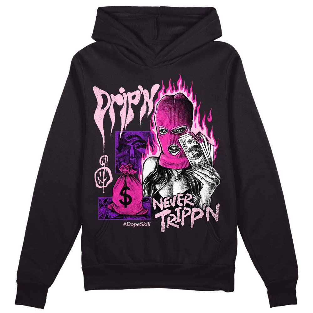 Pink Collection superstreetwear Hoodie Sweatshirt Drip'n Never Tripp'n Graphic