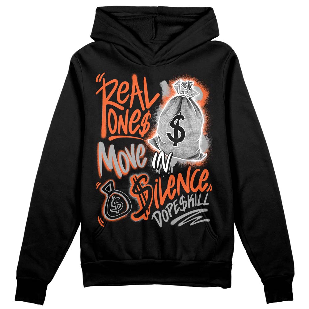 Georgia Peach 3s superstreetwear Hoodie Sweatshirt Real Ones Move In Silence Graphic