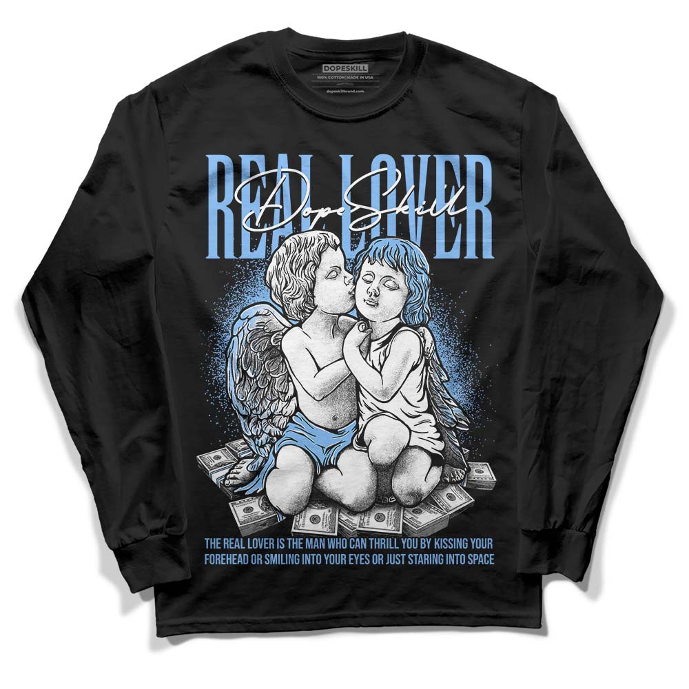 Powder Blue 9s superstreetwear Long Sleeve T-Shirt Real Lover Graphic