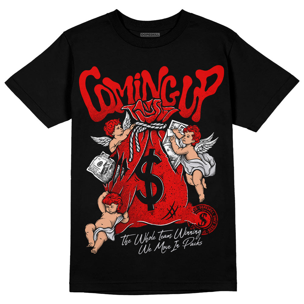 Red Cement 4S superstreetwear T-Shirt Money Bag Coming Up Graphic
