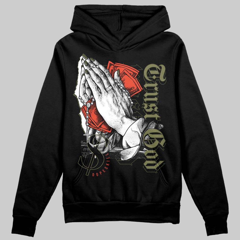 Olive Collection superstreetwear Hoodie Sweatshirt Trust God Graphic