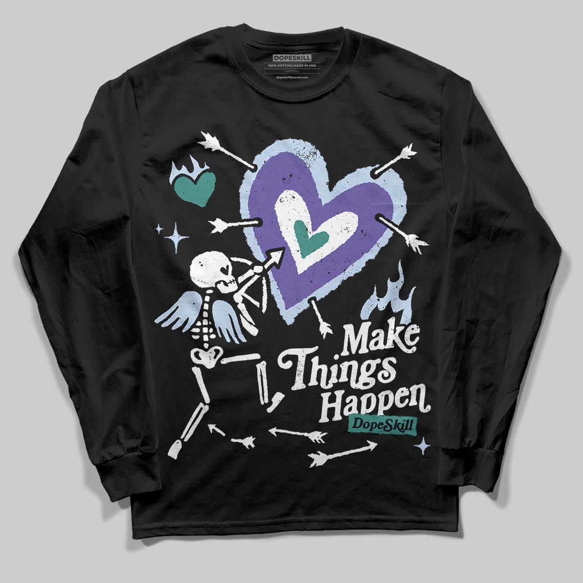 Grape 5s superstreetwear Long Sleeve T-Shirt Make Things Happen Graphic