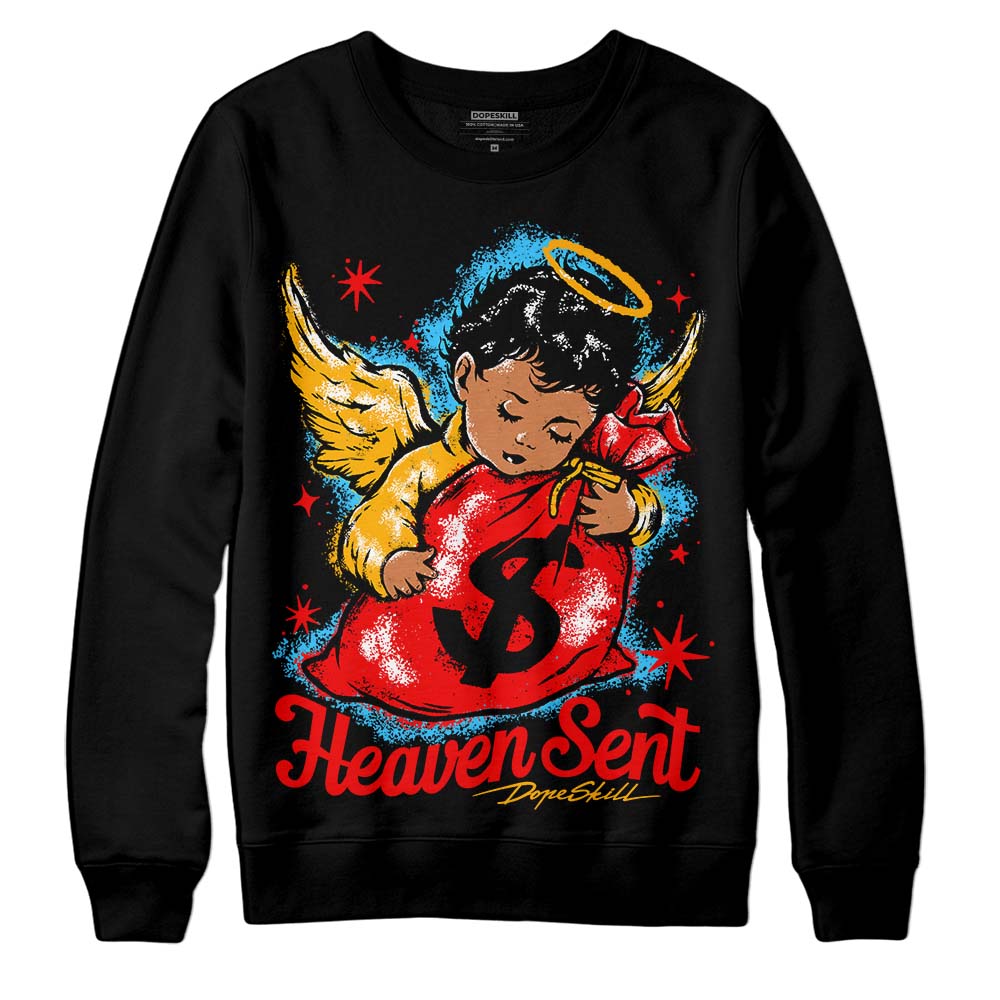 Red Collection superstreetwear Sweatshirt Heaven Sent Graphic
