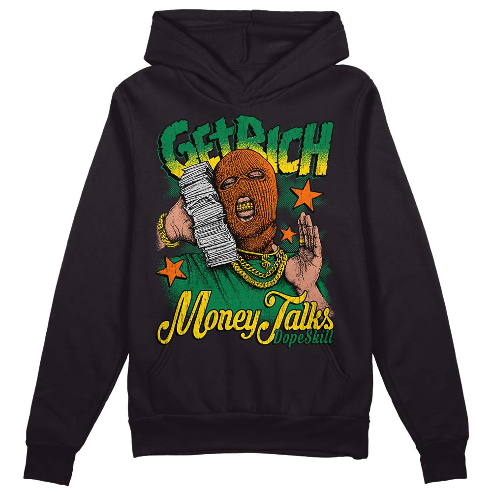 Green Collection superstreetwear Hoodie Sweatshirt Get Rich Graphic