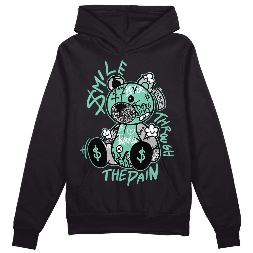 Green Glow 3s superstreetwear Hoodie Sweatshirt Smile Through The Pain Graphic