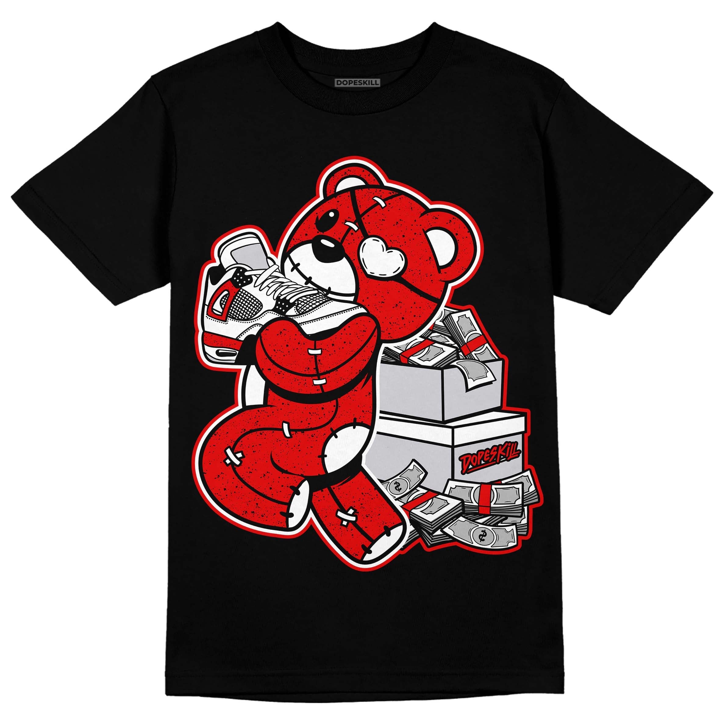 Red Cement 4S superstreetwear T-Shirt Bear Steals Sneaker Graphic