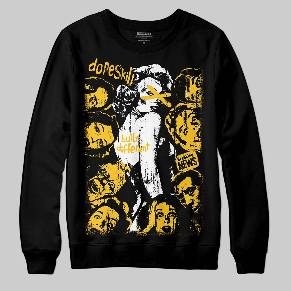 Yellow Collection superstreetwear Sweatshirt Built Different Graphic