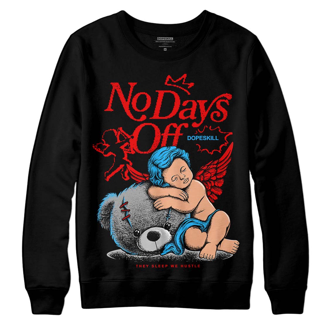 Cherry 12s superstreetwear Sweatshirt New No Days Off Graphic
